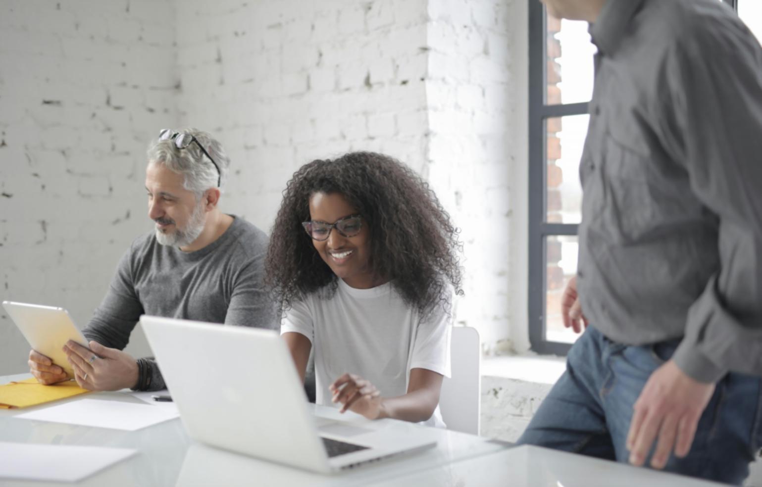 Professional conference room setup with modern presentation equipment